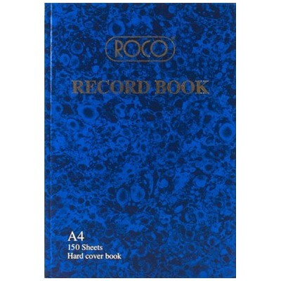 ROCO RECORD BOOK A4 100 SHEET